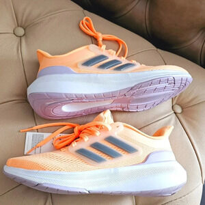 ADIDAS Ultrabounce Wide Running Walking Sport Athletic Orange Grey  size …